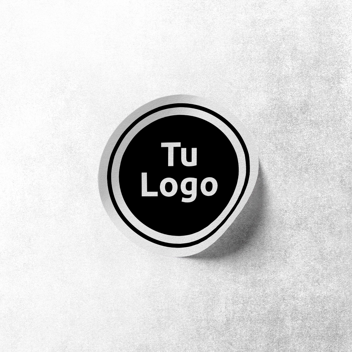 Etiqueta personalizada de papel semibrillo