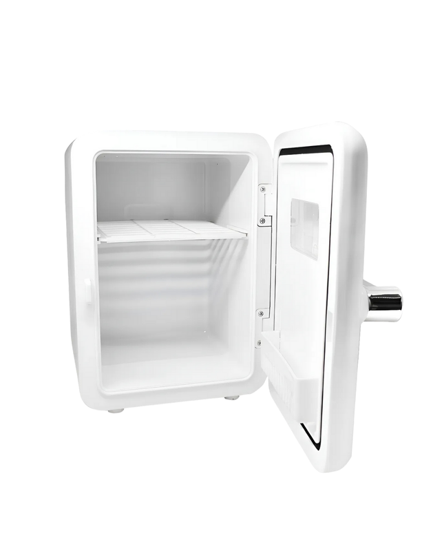 Mini Refrigerador Portátil Eléctrico Blanco con visor