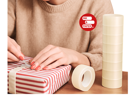 Scotch Cinta Adhesiva 19 mm x 10 m – Pack de 8 Unidades