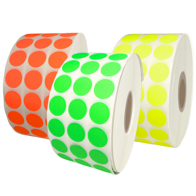 Etiquetas Circulares Fluor 30 mm (7515378352337)