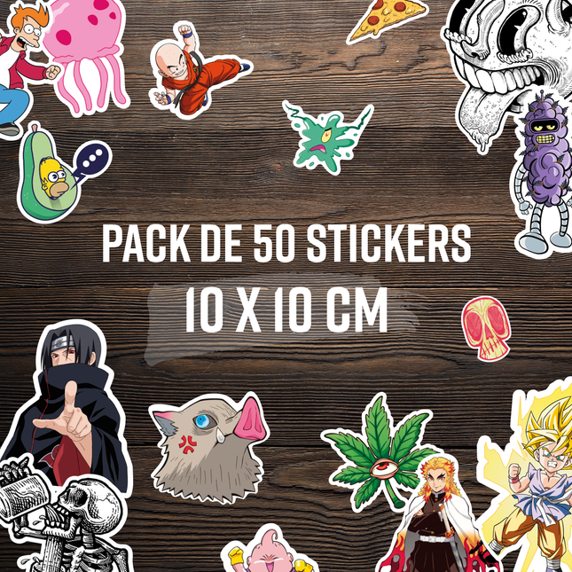 Pack de 50 stickers Random (7603401130193)