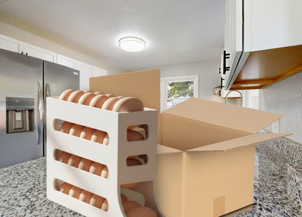 Caja de dispensadores de huevos 46 unidades