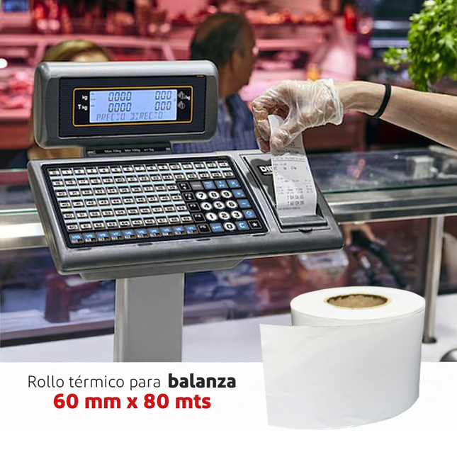 Rollos Térmicos de 60 mm | 80 mts (7630623310033)