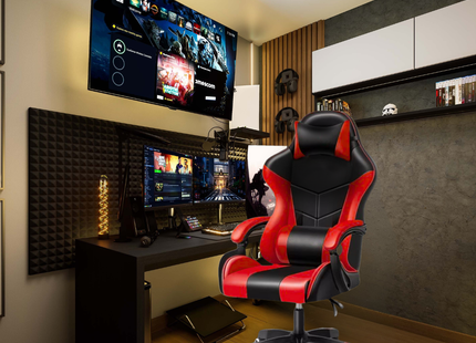 Silla Gamer Ergonómica color Rojo