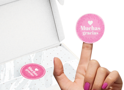 Etiqueta Stickers Gracias Por Tu Compra 1000 Unidades