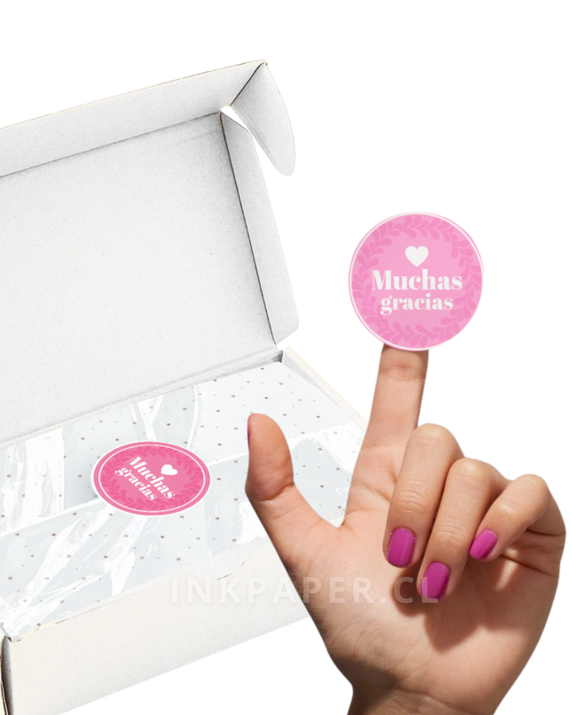 Etiqueta Stickers Gracias Por Tu Compra 1000 Unidades