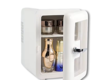 Mini Refrigerador Portátil Eléctrico Blanco con visor
