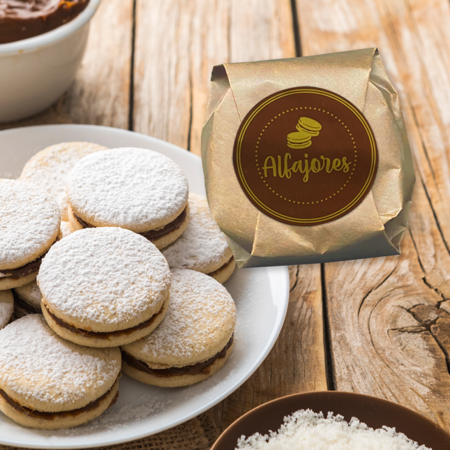 Etiquetas adhesivas para alfajores artesanales | 40 mm (7626771726545)