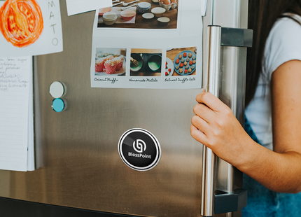 Imanes personalizados impresos de vinilo blanco