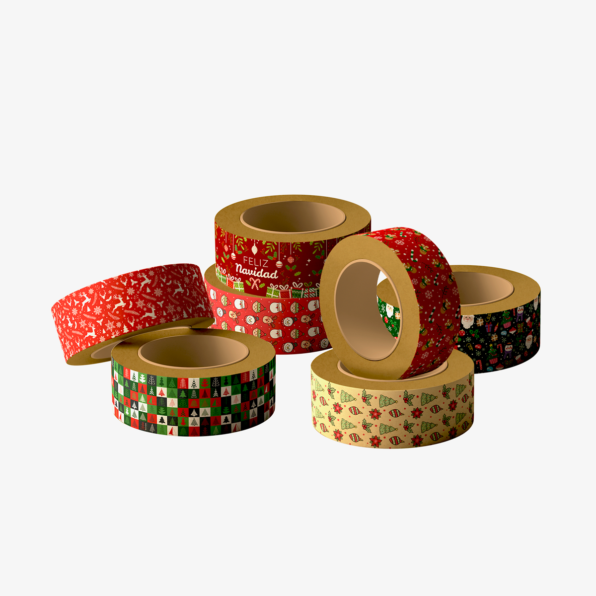 Cintas Gummed Paper Navidad