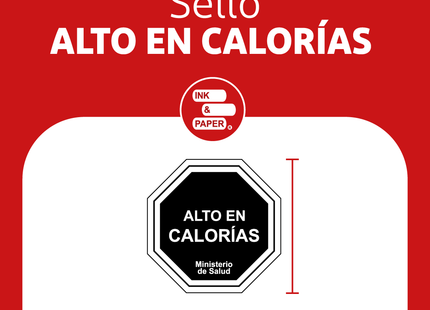 Sellos Minsales para alimentos ''ALTO EN'' - Dos salidas
