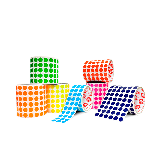 Etiquetas Circulares Colores 13 mm