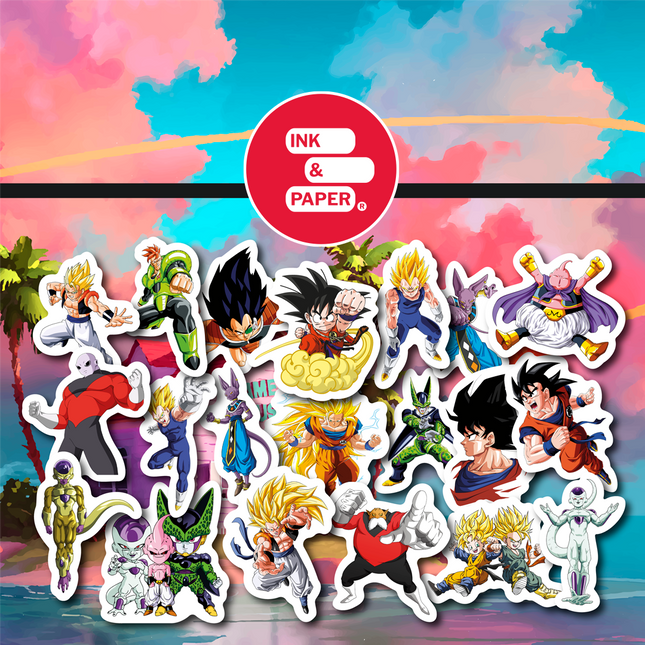 Pack de 20 stickers DBZ (7603399426257)