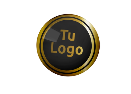 Imanes personalizados impresos de vinilo dorado metalizado matte