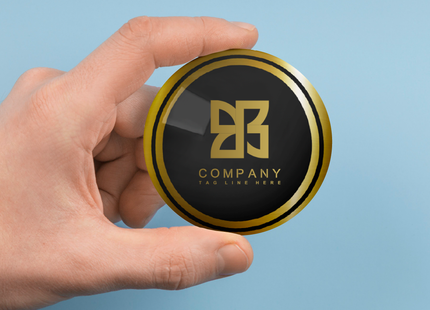 Imanes personalizados impresos de vinilo dorado metalizado matte