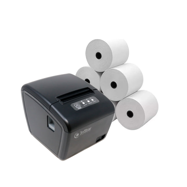 Caja 100 Rollos Térmicos de 80mm x 80mts (7567896379601)