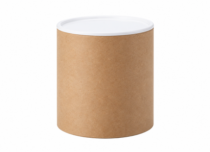 Tubo de Cartón Kraft 76 mm – Tapa Plana (Serie 4)