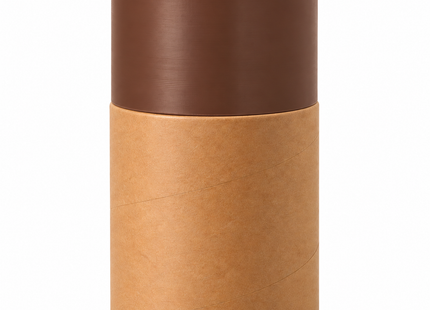 Tubo de Cartón Kraft 76 mm – Tapa Alta (Serie 5)