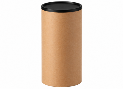 Tubo de Cartón Kraft 76 mm – Tapa Plana (Serie 4)