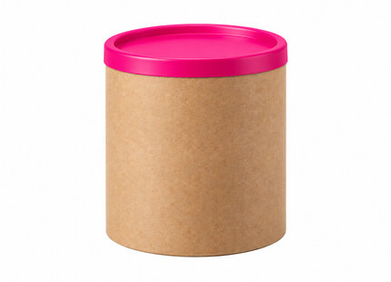 Tubo de Cartón Kraft 76 mm – Tapa Plana (Serie 4)