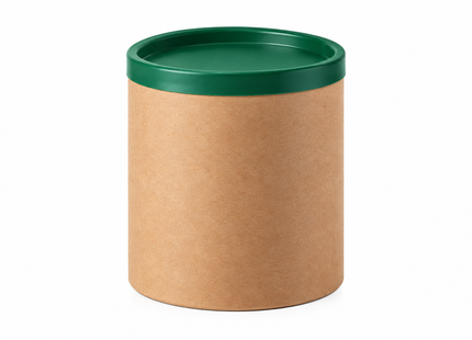 Tubo de Cartón Kraft 76 mm – Tapa Plana (Serie 4)