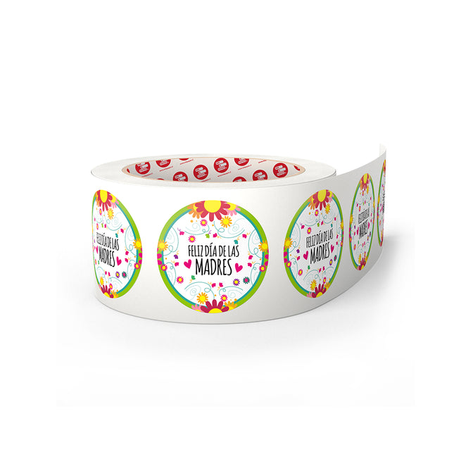 Sticker | Feliz día de las Madres - 100 etiquetas (7603690045649)