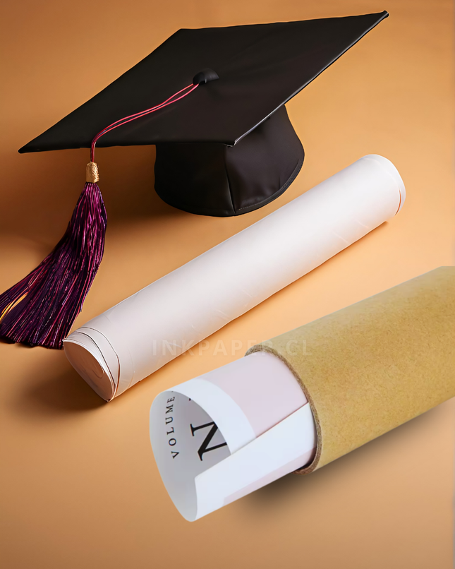 Tubos Porta Planos y Documentos pack 2 unidades Tapa Plateada | 76 mm x 88 cm