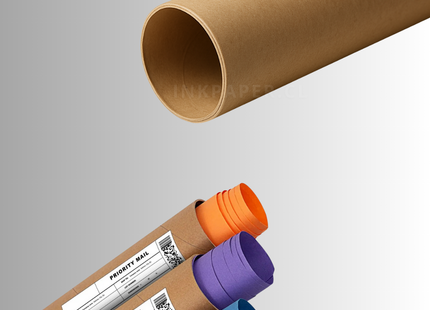 Tubos Porta Planos y Documentos pack 2 unidades Tapa Dorada | 76 mm x 50 cm