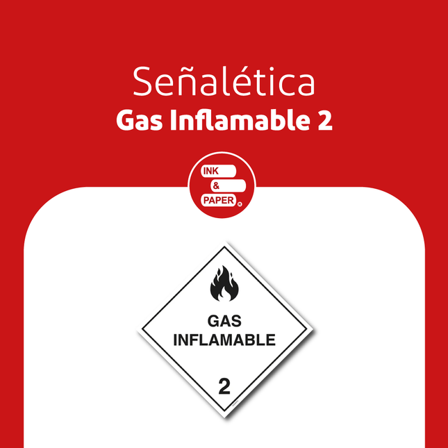 Sustancias peligrosas - Gas inflamable blanco