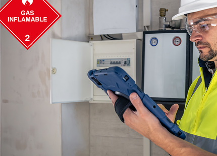 Sustancias peligrosas - Gas inflamable rojo