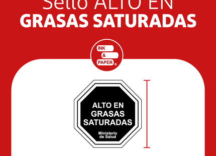 Sellos Minsales para alimentos ''ALTO EN'' - Dos salidas