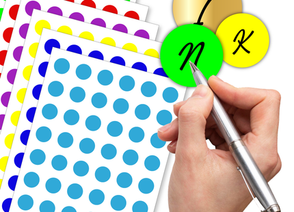 Etiquetas Circulares Flúor | 70 mm