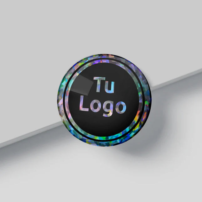 Imanes personalizados impresos de vinilo holográfico glitter