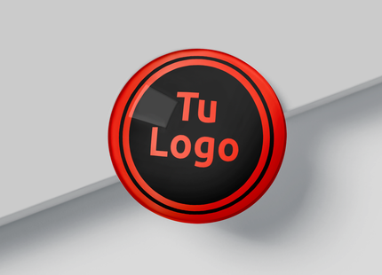 Imanes personalizados impresos de vinilo rojo neón (7600107225297)