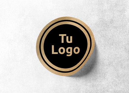 Etiqueta personalizada de papel kraft adhesivo (7298500198609) (7578740621521) (7598611464401)
