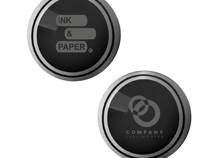 Imanes personalizados impresos de vinilo plateado metalizado