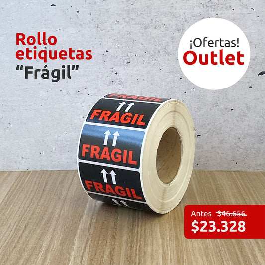 OUTLET - Etiquetas "Frágil"