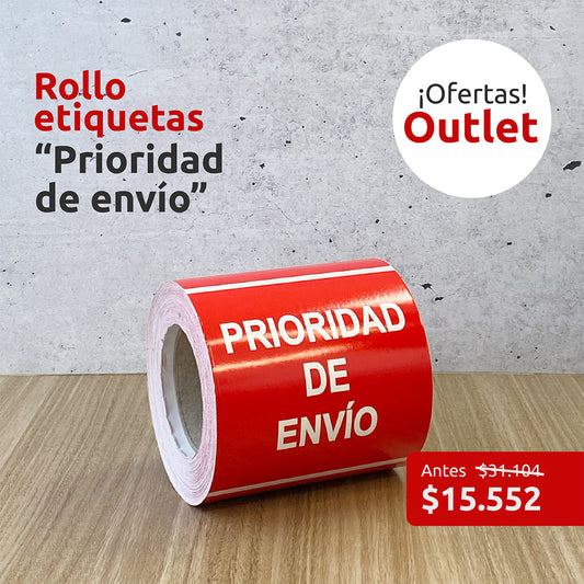 OUTLET - Etiquetas "Prioridad de Envío"