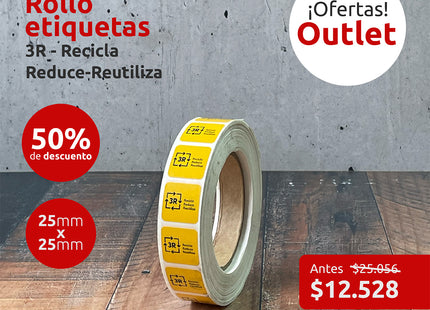 OUTLET - Rollo etiquetas "3R" (7316362330321)