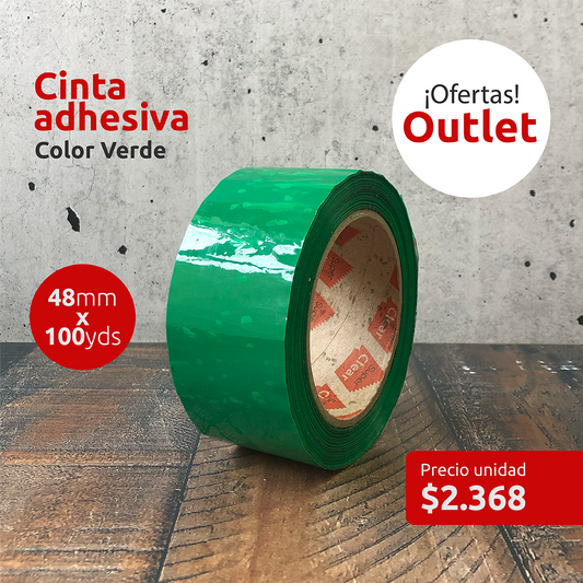 OUTLET - Cinta adhesiva Verde