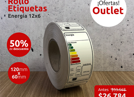 OUTLET - Rollo de etiquetas "Eficiencia Energetica" (7326770856145)