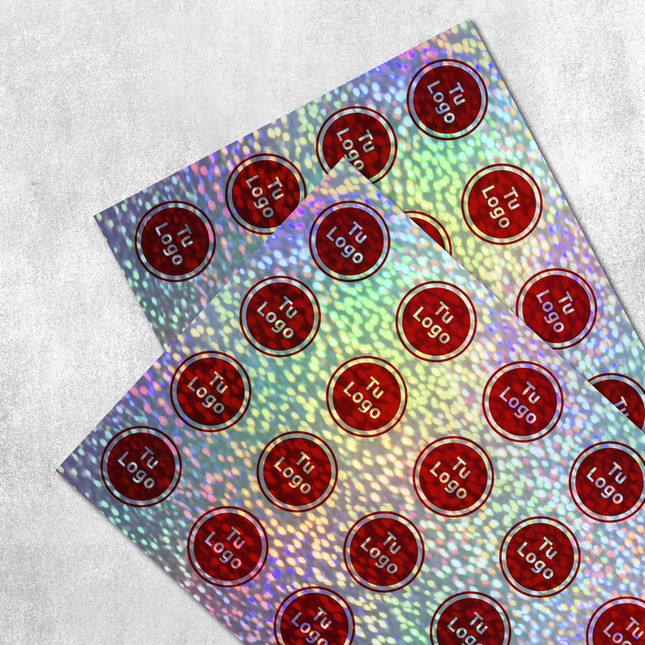 Etiqueta personalizada de vinilo holográfica glitter (7600075964625)