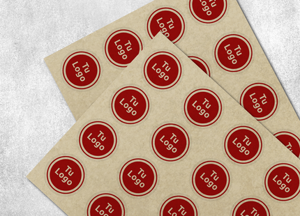 Etiqueta personalizada de papel kraft adhesivo (7298500198609) (7578740621521) (7598611464401)