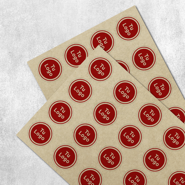 Etiqueta personalizada de papel kraft adhesivo (7298500198609) (7578740621521) (7598611464401)