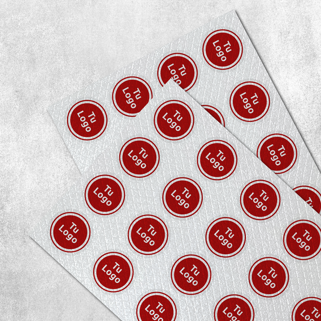 Etiqueta personalizada de papel nácar texturizado (7600100737233)