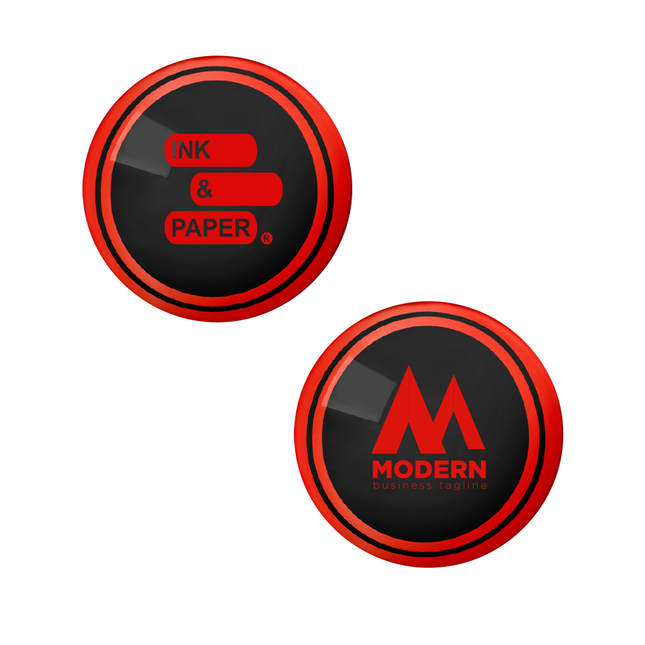 Imanes personalizados impresos de vinilo rojo neón