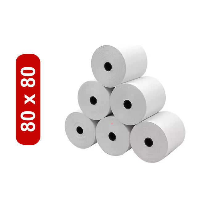 Caja 100 Rollos Térmicos de 80mm x 80mts (7567896379601)