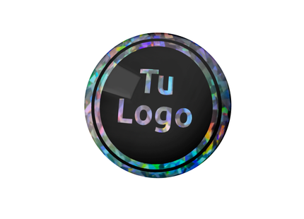 Imanes personalizados impresos de vinilo holográfico cristal