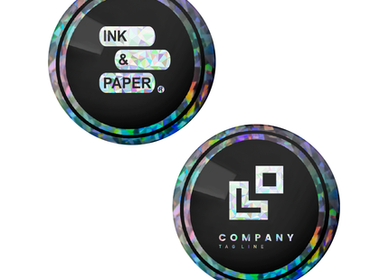 Imanes personalizados impresos de vinilo holográfico cristal