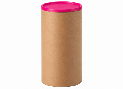 Tubo de Cartón Kraft 76 mm – Tapa Plana (Serie 4)